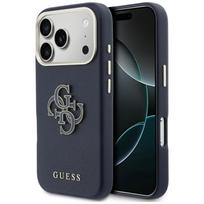 GUESS dėklas IPHONE 17 Pro GUHCP17L5PS4RGGB (PU FW dervos logotipas) mėlynas