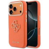 GUESS dėklas IPHONE 17 Pro GUHCP17L5PS4RGGO (PU FW dervos logotipas) oranžinis