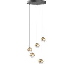 Open Design OR85518 - LED pakabinamas šviestuvas ant laido BOLICINA 5xLED/5W/230V auksinė/juoda