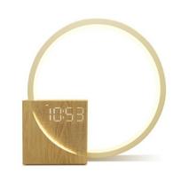 Naktinė lempa su žadintuvu, USB įkrovimas, pritemdoma
