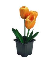 Dirbtinė gėlė tulpės šviesiai oranžinės, 7*7 H20cm