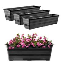 KADAX balkono gėlių vazonas Gėlių vazonas didelis 60 cm gėlių paketas 3 gėlių stovai