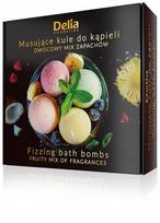 Delia dovanų rinkinys, 4 vonios bombos su vaisių kvapais, 4 x 100 g