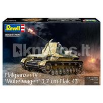 Plastikinis surenkamas modelis Flakpanzer IV su 3,7 cm Flak 43, mastelis 1:72