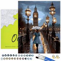 Tapymas pagal numerius 40x50 cm, Pasivaikščiojimas po Londoną, Oh-art, ANG1086, 40x50 cm