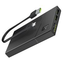 Green Cell Power Bank 10000mAh 18W PD USB C GC PowerPlay10S su greitu įkrovimu skirtas iPhone 15 14 13 12 11 X Samsung Galaxy iPad