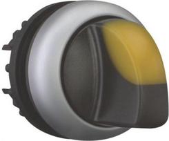 M22-WRLK-Y Illuminated selector switch actuator, RMQ-Titan, 2 positions, yellow 216829 | 4015082168292