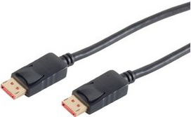 shiverpeaks BASIC-S DisplayPort 1.4 Kabel, schwarz, 2,0 m DisplayPort Stecker - DisplayPort Stecker (20P20C), Schir - 1 Stück (BS10-70035)