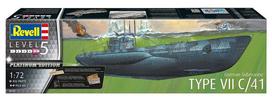 Plastic model German submarine type VII C/41 1/72