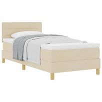 vidaXL Kiemas lova su pagalve Kreminė 80 x 200 cm audinys