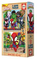 Educa - 2x25 Spidey & His Amazing Friends Wood Puzzles (80-19289)
