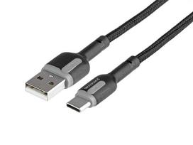Kabelis įkrovimo ir sinchronizavimo USB/USB-C, 30W, 100 cm., pintas