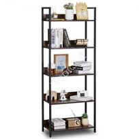 Metalinė knygų lentyna 5 pakopų 60x30x154cm