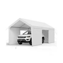 Mobilus automobilio tentas su sienelėmis (balta) 365 × 609 × 302 cm