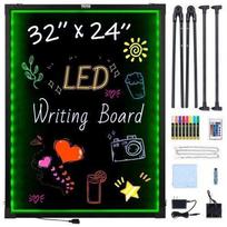 Didelė LED Šviečianti Rašymo Lenta Pranešimams – 598 x 798 mm, Ištrinama, Ryškūs Efektai