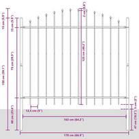vidaXL Sodo tvora 5 pcs Balta 170 x 165 cm