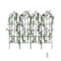 4 vnt. metalinės sodo grotelės – 51 × 180 cm (Q195 plienas)