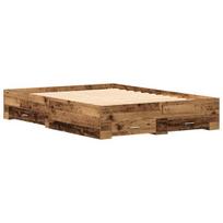 vidaXL Lovos rėmas Senovinis medis 160 x 200 cm Apdirbta mediena