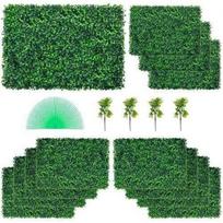 12 VNT Dirbtinės Augalų Sienos Plokštės | 60 x 40 cm Kiekviena, UV Apsauga, Iki 3 m²