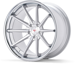 Ferrada Wheels FR4 19x8.5 5x114 ET15 Machine Silver / Chrome Lip FR419855114MS15