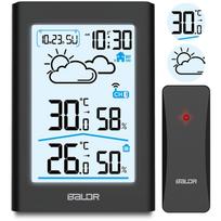 Meteorologijos stotis su ekranu BD-911 juoda