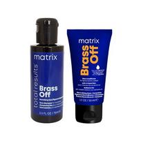 Plaukų priežiūros rinkinys Matrix Brass Off Blue 75+50 ml