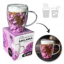 Termostiklinė stiklinė su gėlių kompozicija viduje (300 ml) Termostiklinė stiklinė su gėlių kompozicija viduje (300 ml)