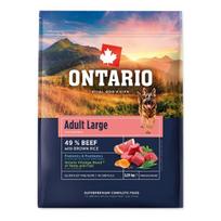 Ontario Adult Large Beef & Brown Rice 2,25kg