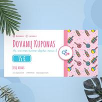 15 Eur vertės Dovanų kuponas