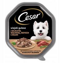 CESAR padėklas 150 g – pilnavertis šlapias maistas su kalakutiena ir jautiena padaže