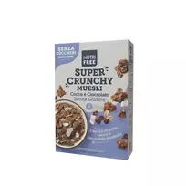 NUTRIFREE SUPER CRUNCHY MUESLI COCCO AND CHOCOLATE - dribsniai be glitimo, 300g