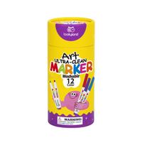 Tookyland ypač lengvai nuplaunamų markerių rinkinys – 12 spalvų (LT351)
