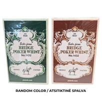 Klasikinės kokybiškos žaidimo kortos Bridge Poker Whist