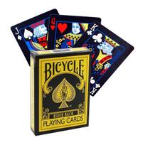 Bicycle Reverse geltonos ir juodos žaidimo kortos magams ir pokeriui