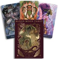 Blood Moon Tarot prabangi taro kaladė su knyga, 78 akvarelės kortos