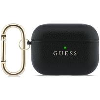 Guess Grained Classic Logo dėklas AirPods Pro 3 - juodas