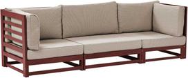 Beliani TRANI trivietė sodo sofa Modulinė Sertifikuota akacijos mediena Bordinis