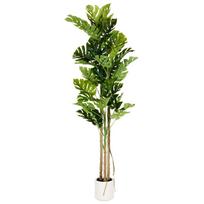 Beliani Dirbtinis augalas MONSTERA PLANT 221 cm žalias