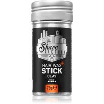 The Shave Factory Hair Stick Wax stiprios fiksacijos plaukų vaškas pieštukinė priemonė 75 g