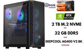 Stacionarus kompiuteris | RYZEN 5 9600X, DDR5 32GB 6000MHz, NVME M.2 SSD 2TB, RTX 5060 Ti 16GB