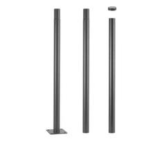 Brilagi - Metalinis strypas lauko apšvietimo stulpui, 3 m ilgio, stulpo skersmuo 58 mm, pilkas