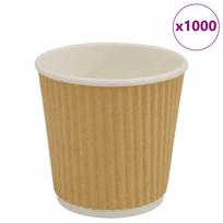 Popieriniai kavos puodeliai 1000 vnt 4oz 100ml Ruda