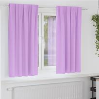 Užuolaidos su žiedais, blokuojančios šviesą 2 pcs Violetinė