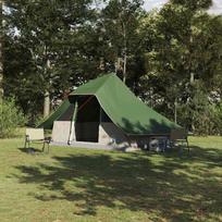 Tipi palapinė su stogu Žalia 364 x 281 x 257 cm tafta
