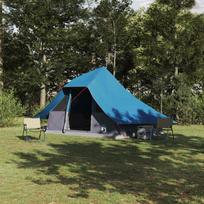 Tipi palapinė su stogu Mėlyna 364 x 281 x 257 cm tafta