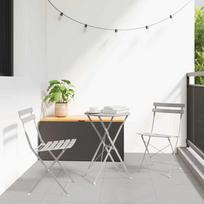 Sodo sulankstoma kėdė 2 pcs Smėlio 42 x 46 x 82cm metalas