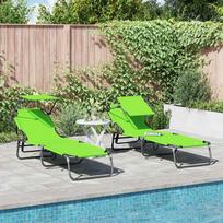 Sulankstomas gultas 2 pcs Žalia 190 x 57 x 81 cm Oksfordas