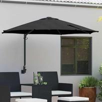 Sodo skėtis Juoda 248 x 248 x 148 cm Poliesteris ir plienas