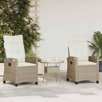 Sodo Kėdė 2 pcs Bežinė ir kreminė 56 x 60 x 112 cm