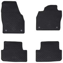 Automobilių kilimėlis 4 pcs Juodas Guma